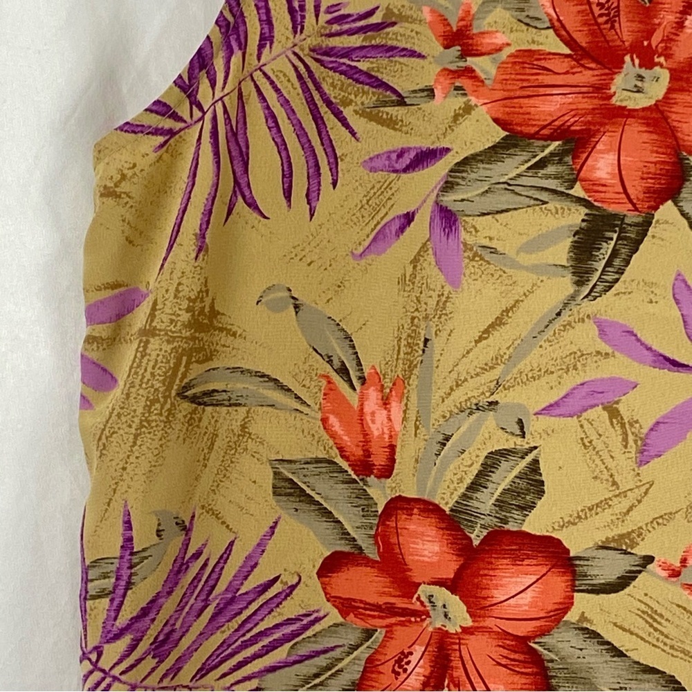 Kasper For A.S.L. Floral Sleeveless Tank Top Multicolor Size 10 - Picture 10 of 16